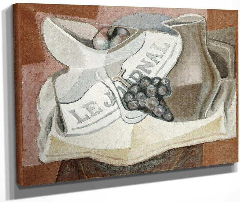 The Bunch Of Grapes By Juan Gris Fine Art Print