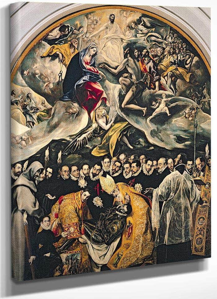 The Burial Of Count Orgaz From A Legend Of 1323 By El Greco Fine Art Print