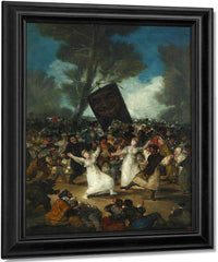 The Burial Of The Sardine   Entierro De La Sardina 1812 14 82 5X62Cm Royal Academia De Bellas Artes De S By Francisco De Goya Fine Art Print