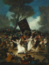 The Burial Of The Sardine   Entierro De La Sardina 1812 14 82 5X62Cm Royal Academia De Bellas Artes De S By Francisco De Goya Fine Art Print