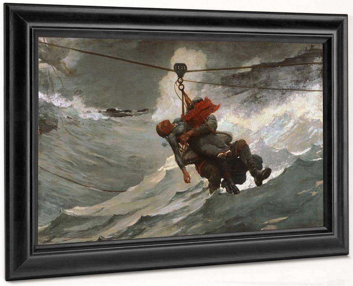 The By Life By Line By Winslow Homer Fine Art Print