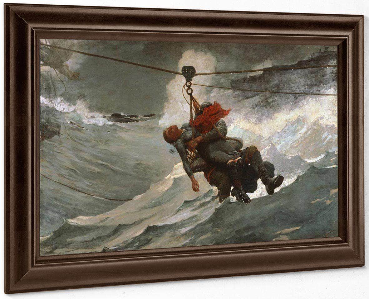 The By Life By Line By Winslow Homer Fine Art Print