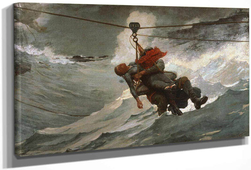 The By Life By Line By Winslow Homer Fine Art Print