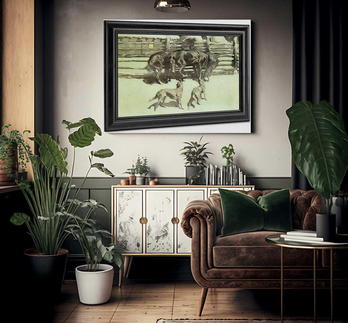 The Call For Help Aka At Bay By Frederic Remington Fine Art Print