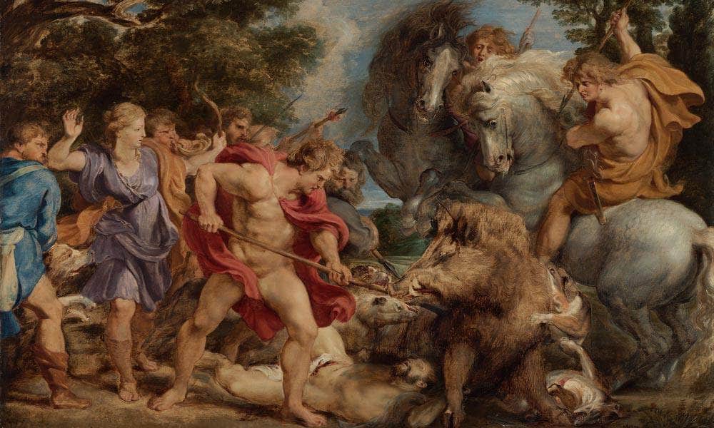 The Calydonian Boar Hunt By Peter Paul Rubens Fine Art Print