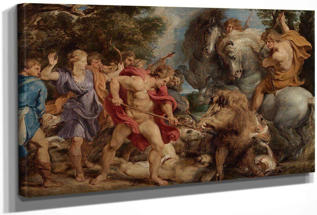 The Calydonian Boar Hunt By Peter Paul Rubens Fine Art Print