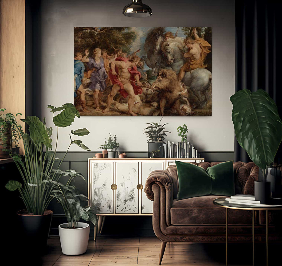 The Calydonian Boar Hunt By Peter Paul Rubens Fine Art Print