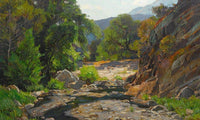 The Canyon Stream By William Wendt Fine Art Print