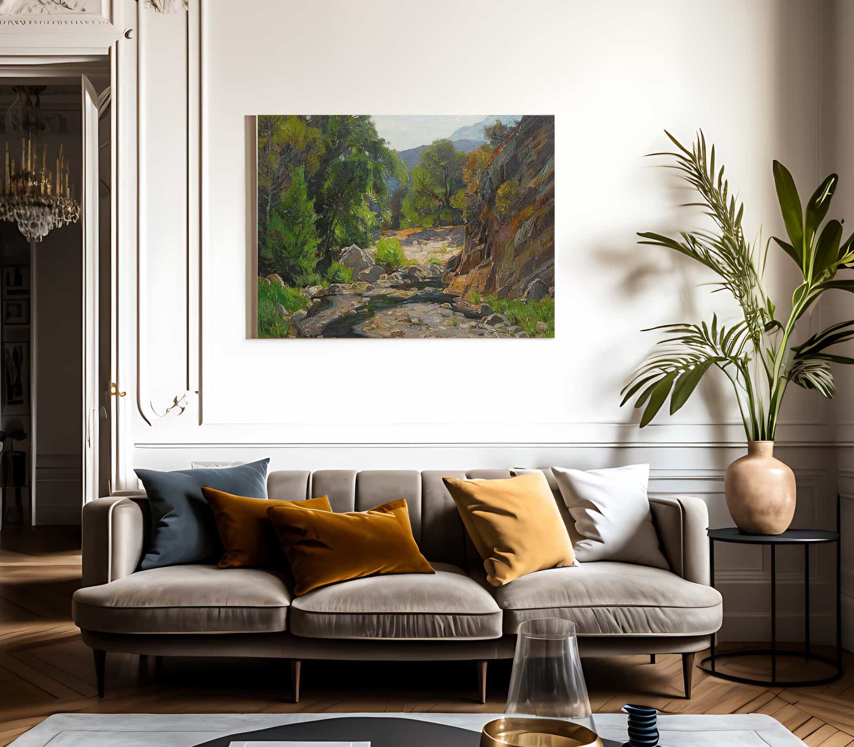 The Canyon Stream By William Wendt Fine Art Print