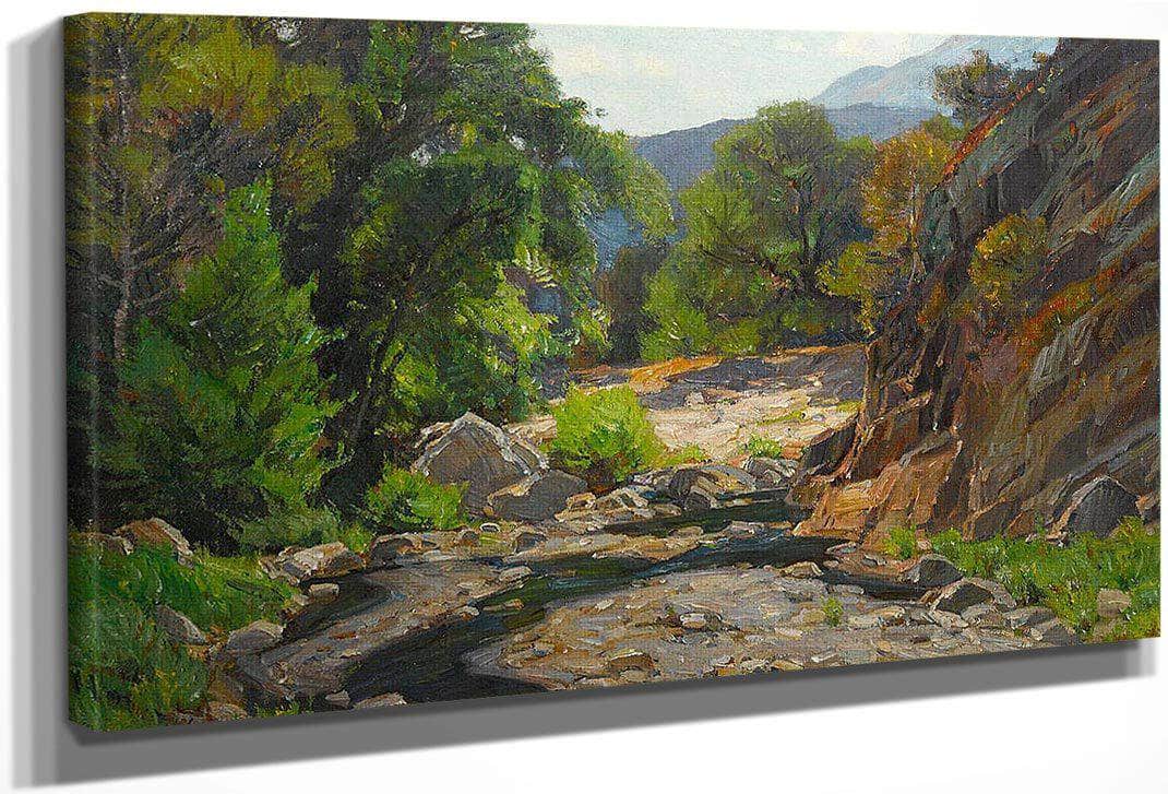The Canyon Stream By William Wendt Fine Art Print