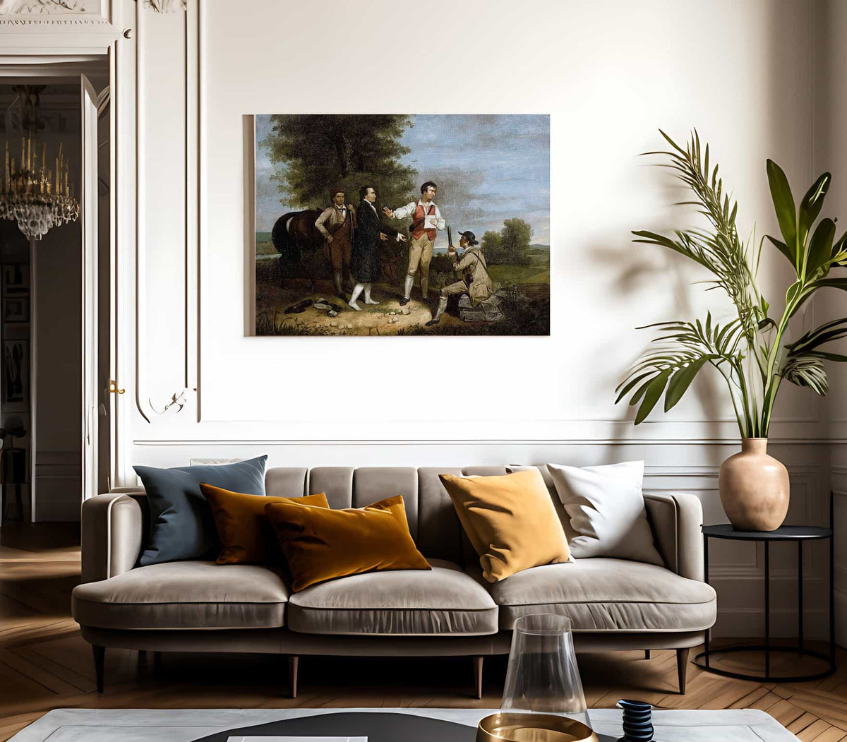 The Capture Of Major Andre By Asher B Durand Fine Art Print