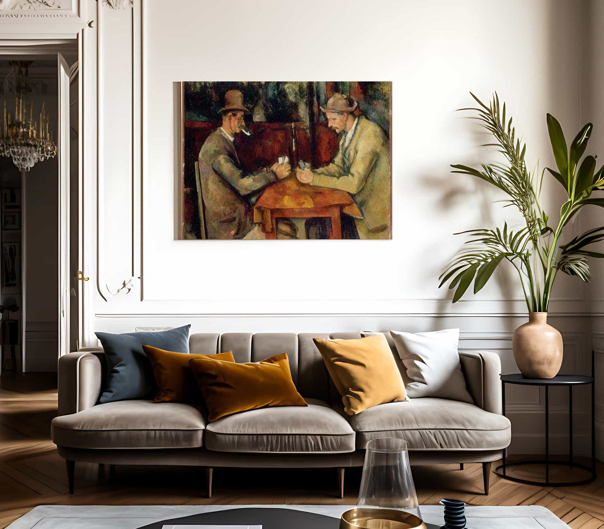 The Card Players 1895 2 By Paul Cezanne Fine Art Print
