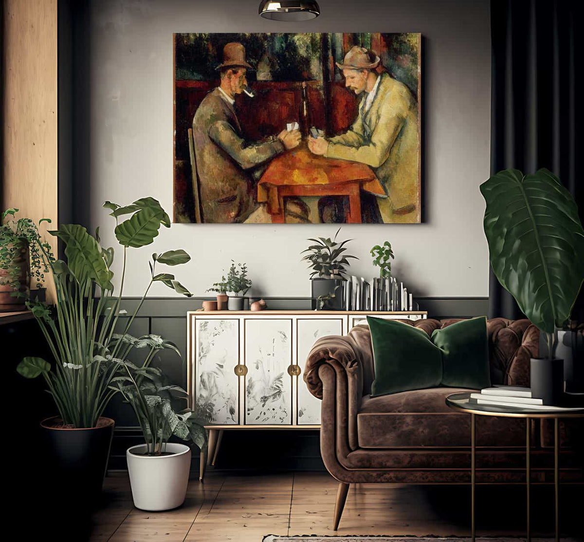 The Card Players 1895 2 By Paul Cezanne Fine Art Print