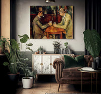 The Card Players 1895 2 By Paul Cezanne Fine Art Print