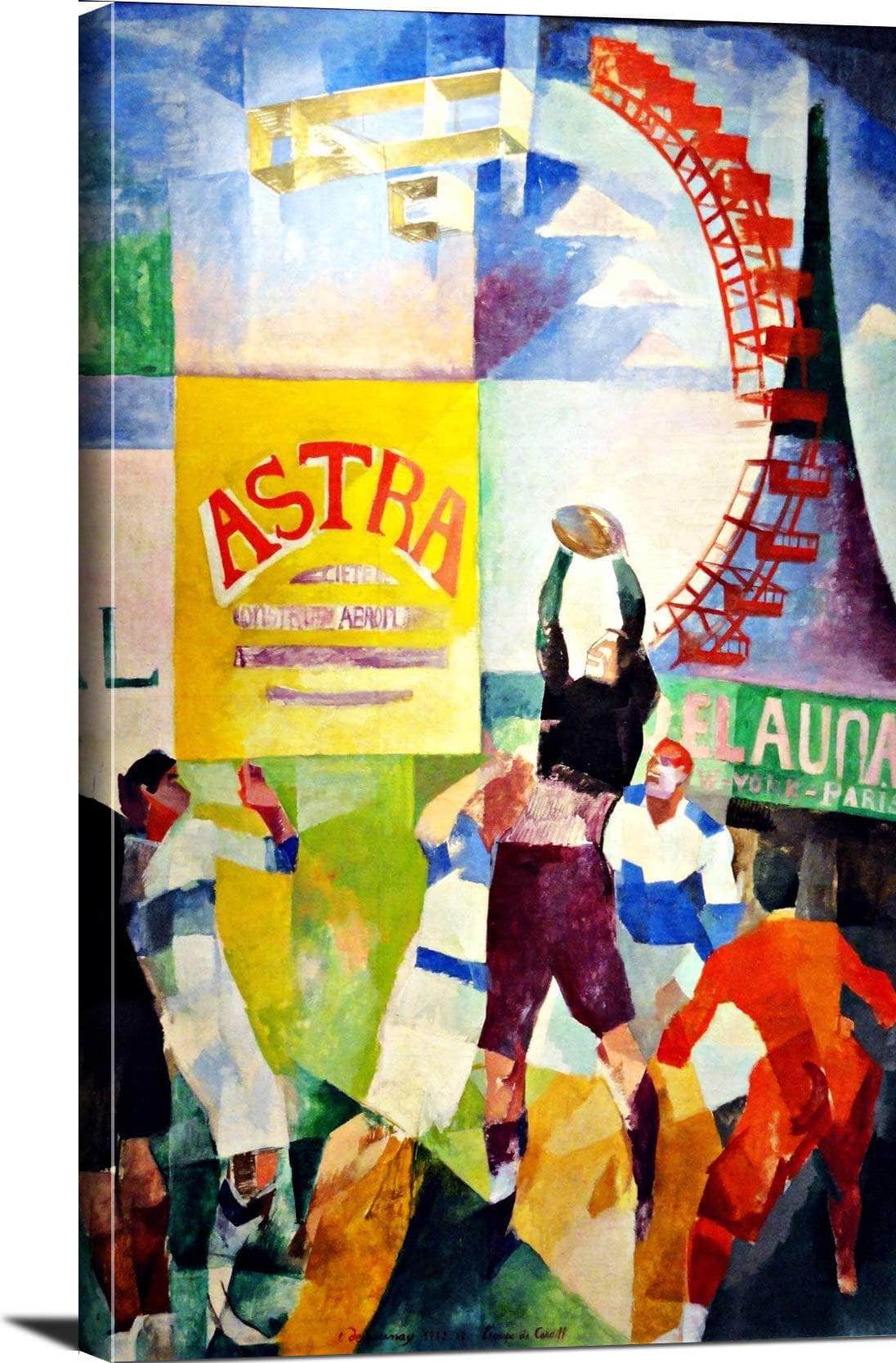 The Cardiff Team Painting Robert Delaunay Canvas Art Fine Art Print