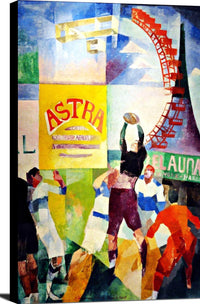 The Cardiff Team Painting Robert Delaunay Canvas Art Fine Art Print