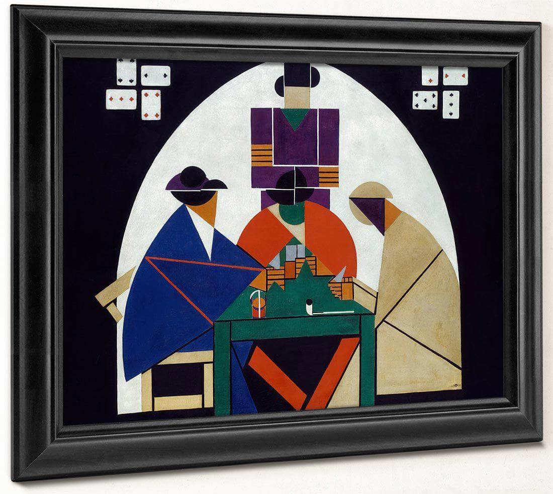 The Cardplayers 1917 By Theo Van Doesburg Fine Art Print