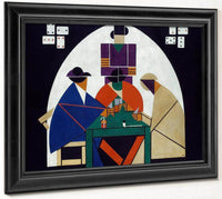 The Cardplayers 1917 By Theo Van Doesburg Fine Art Print