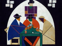 The Cardplayers 1917 By Theo Van Doesburg Fine Art Print