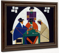 The Cardplayers 1917 By Theo Van Doesburg Fine Art Print