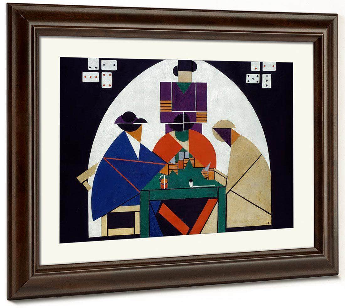 The Cardplayers 1917 By Theo Van Doesburg Fine Art Print
