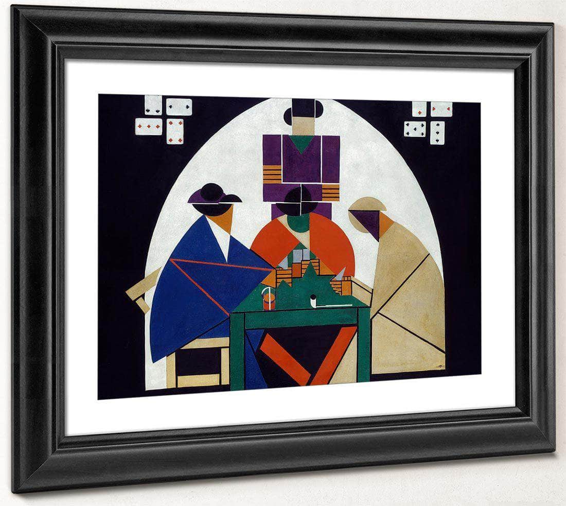 The Cardplayers 1917 By Theo Van Doesburg Fine Art Print