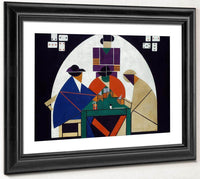 The Cardplayers 1917 By Theo Van Doesburg Fine Art Print