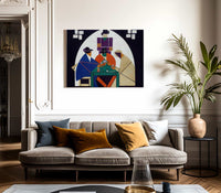 The Cardplayers 1917 By Theo Van Doesburg Fine Art Print