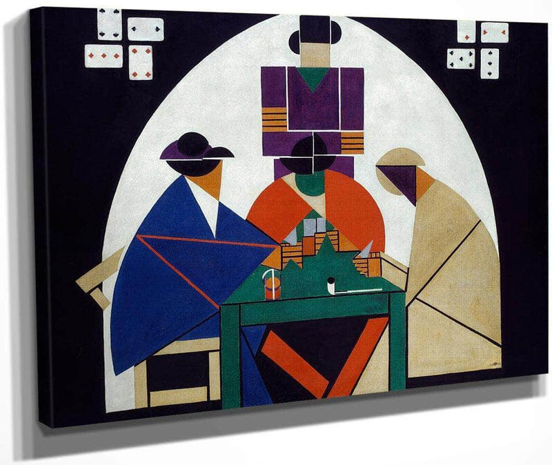 The Cardplayers 1917 By Theo Van Doesburg Fine Art Print
