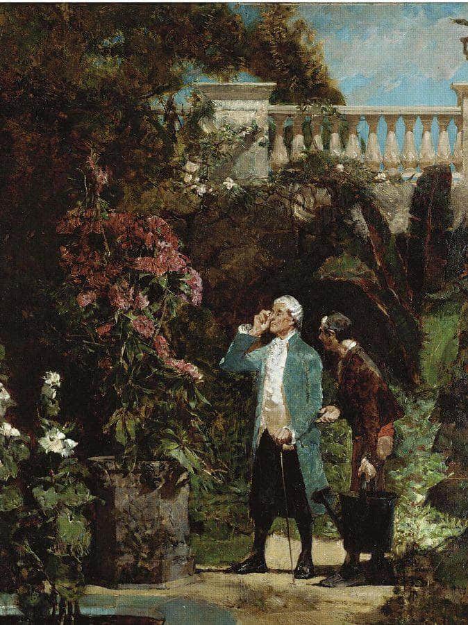 The Cards Players; The Botanist By Walter Gay Fine Art Print