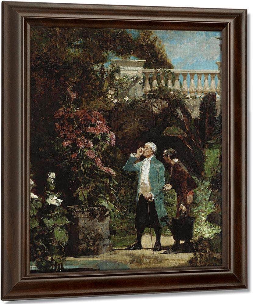 The Cards Players; The Botanist By Walter Gay Fine Art Print