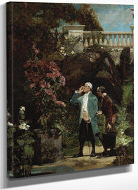 The Cards Players; The Botanist By Walter Gay Fine Art Print