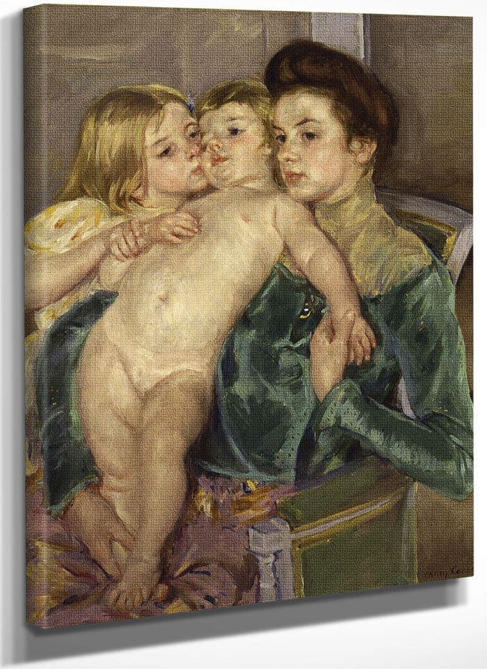 The Caress By Mary Cassatt Fine Art Print