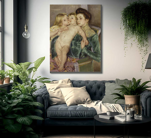 The Caress By Mary Cassatt Fine Art Print