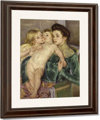 The Caress By Mary Cassatt Fine Art Print