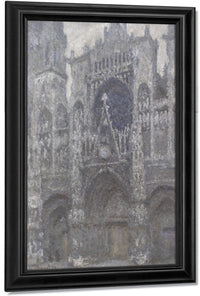 The Cathedral In Rouen. The Portal, Grey Weather By Claude Monet Fine Art Print