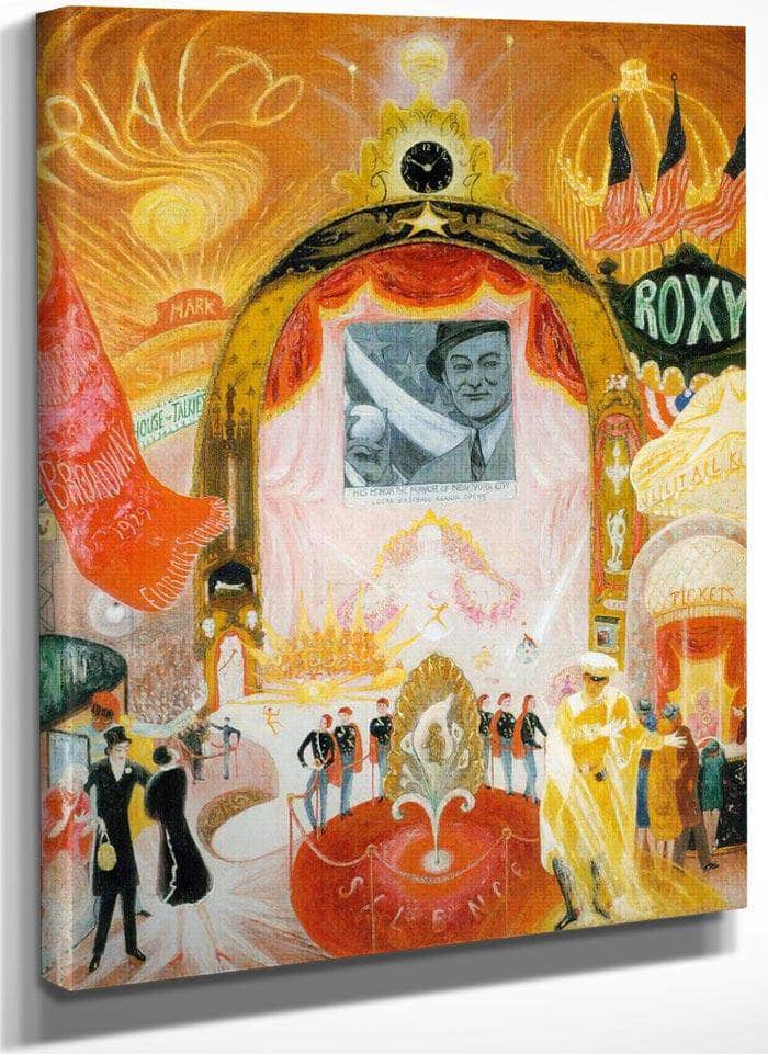 The Cathedrals Of Broadway By Florine Stettheimer Fine Art Print