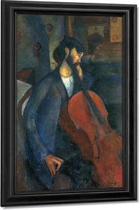 The Cellist 1909 By Amedeo Modigliani Fine Art Print
