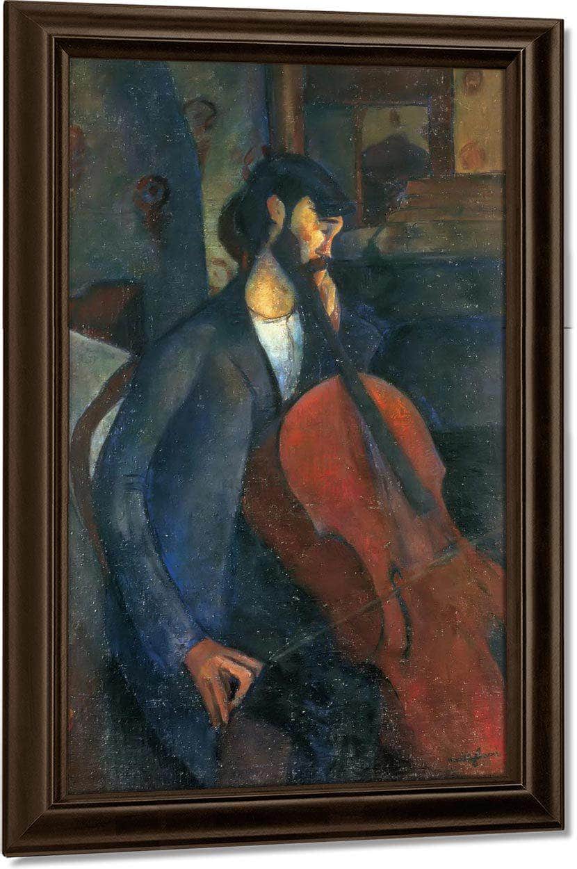 The Cellist 1909 By Amedeo Modigliani Fine Art Print