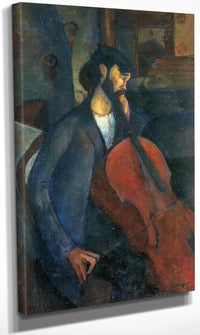 The Cellist 1909 By Amedeo Modigliani Fine Art Print