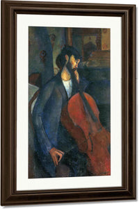 The Cellist 1909 By Amedeo Modigliani Fine Art Print