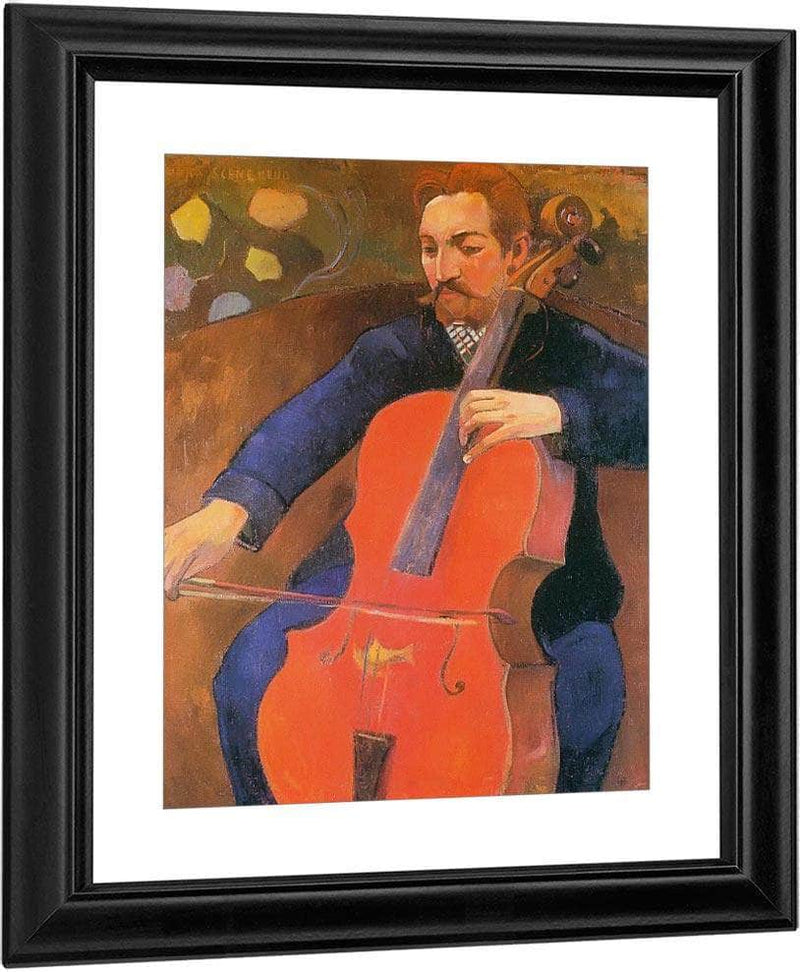 The Cellist ( Portrait Of Upaupa Schneklud) By Paul Gauguin Fine Art Print