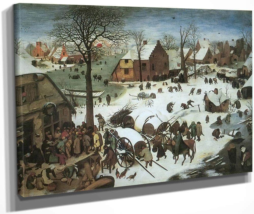 The Census At Bethlehem 1566 By Pieter Bruegel Fine Art Print