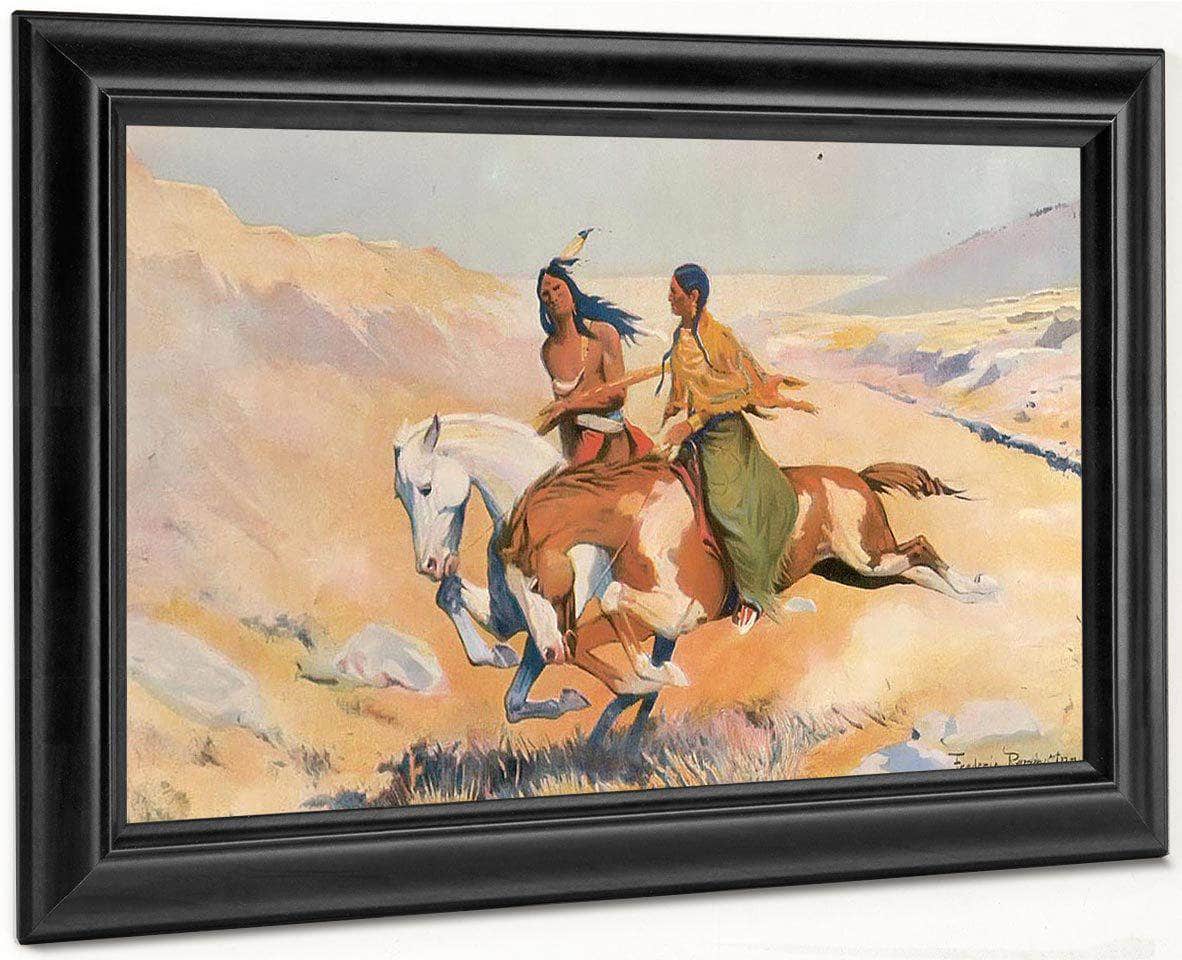 The Ceremony Of The Fastest Horse By Frederic Remington Fine Art Print