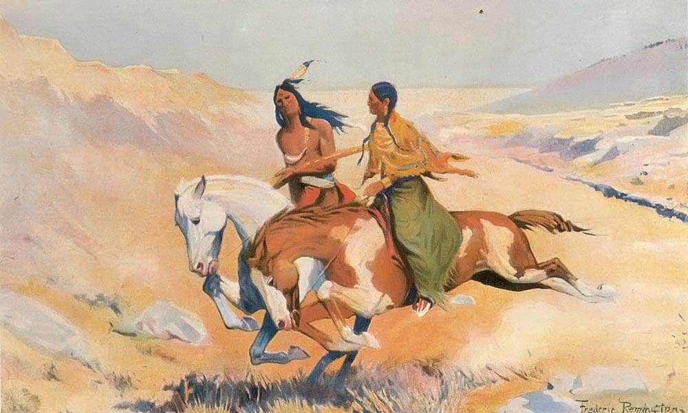 The Ceremony Of The Fastest Horse By Frederic Remington Fine Art Print