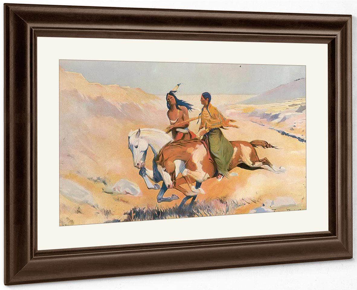 The Ceremony Of The Fastest Horse By Frederic Remington Fine Art Print