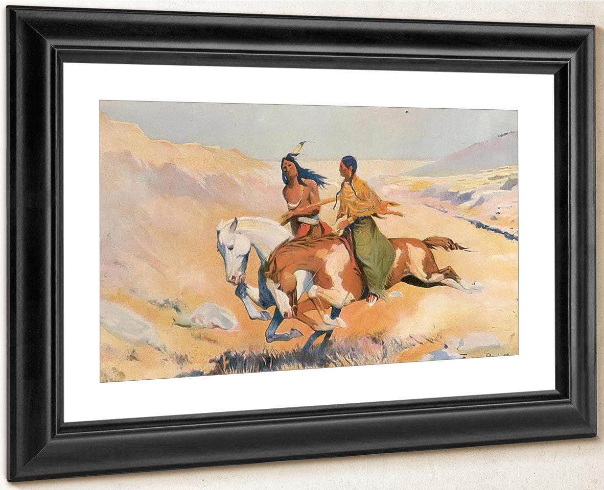 The Ceremony Of The Fastest Horse By Frederic Remington Fine Art Print