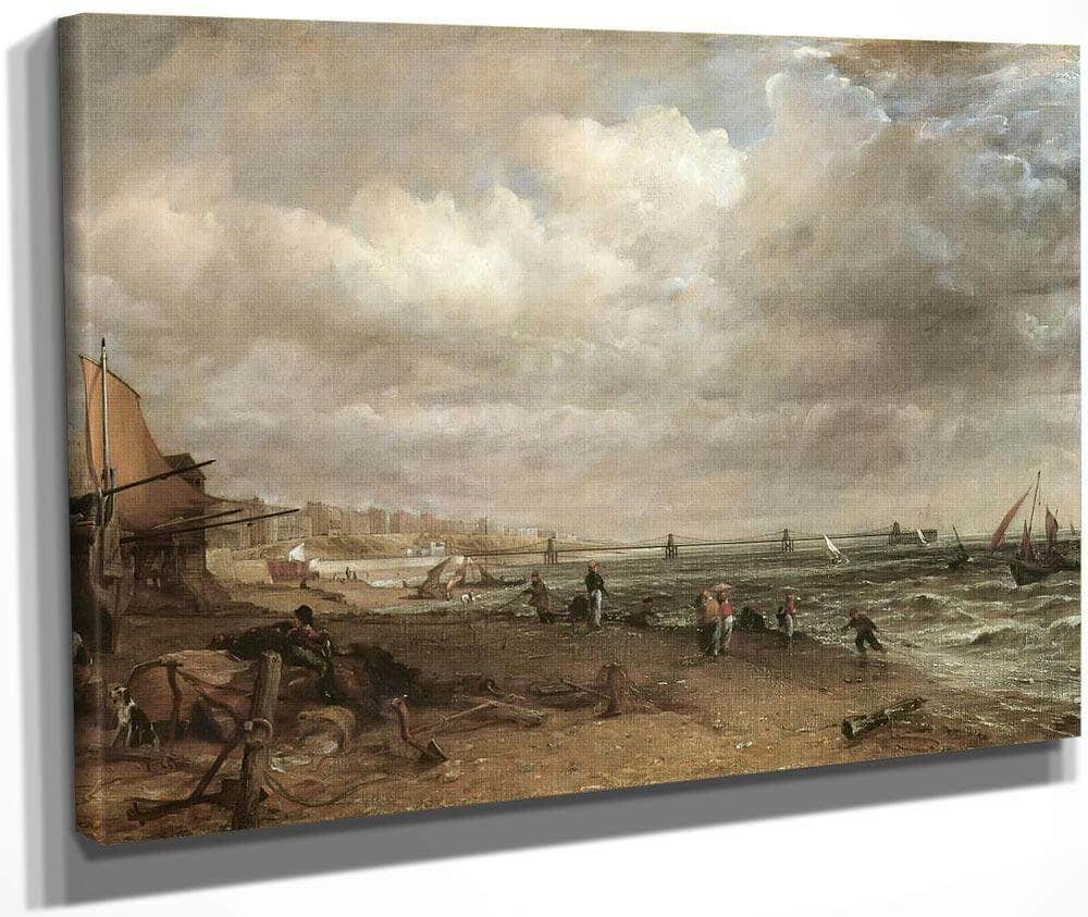 The Chain Pier Brighton By John Constable Fine Art Print