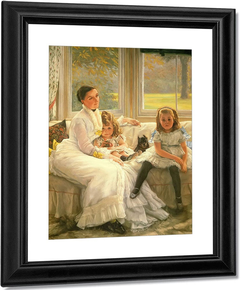 The Chapple Gill Family Of Lower Lea, Woolton By James Tissot Fine Art Print