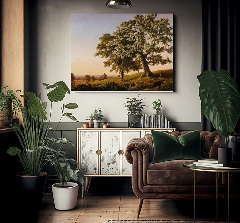 The Charter Oak By Frederic Edwin Church Fine Art Print